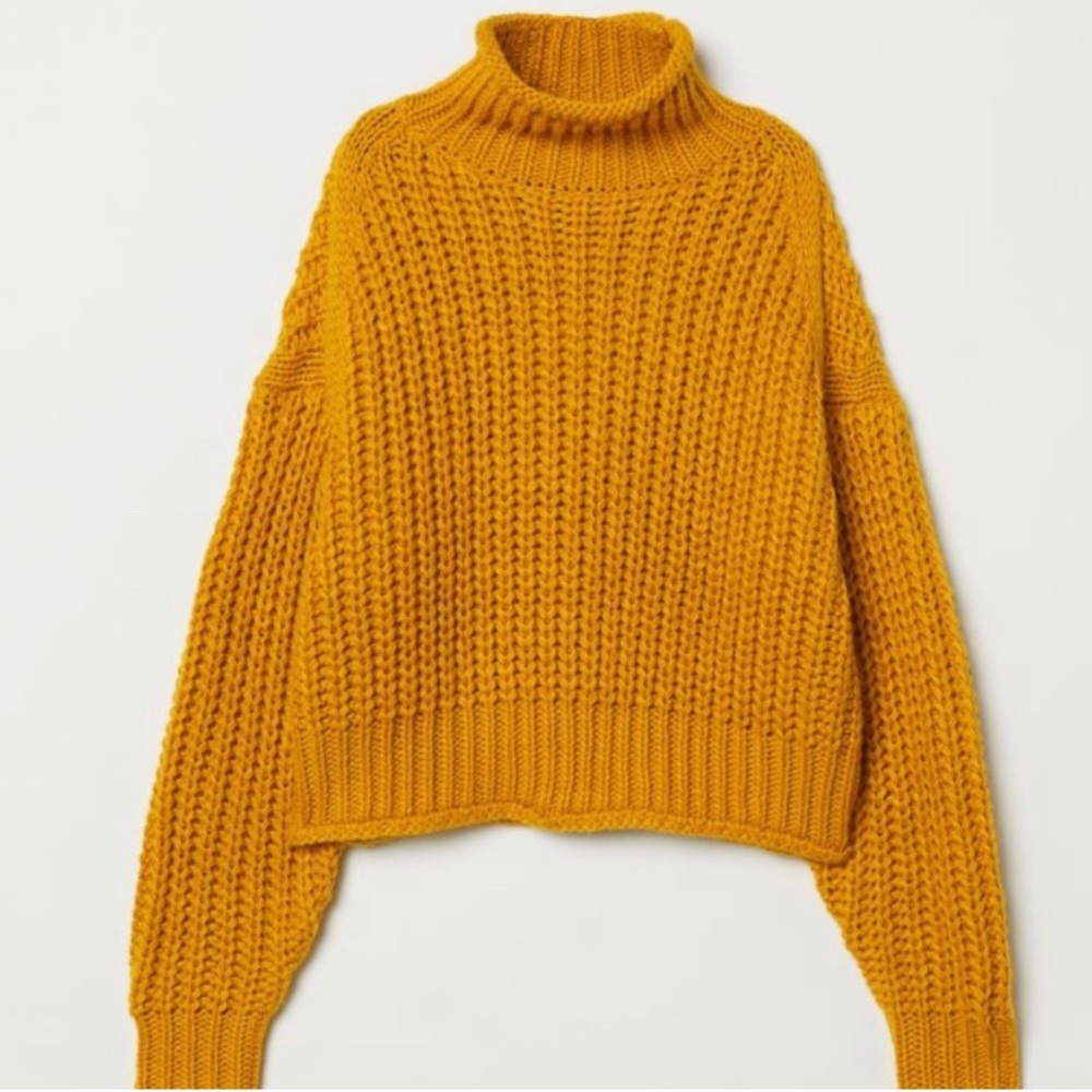 Mustard turtle neck sweater